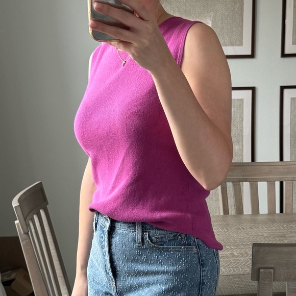 Women's Pink Sleeveless Top - Picture 8 of 10